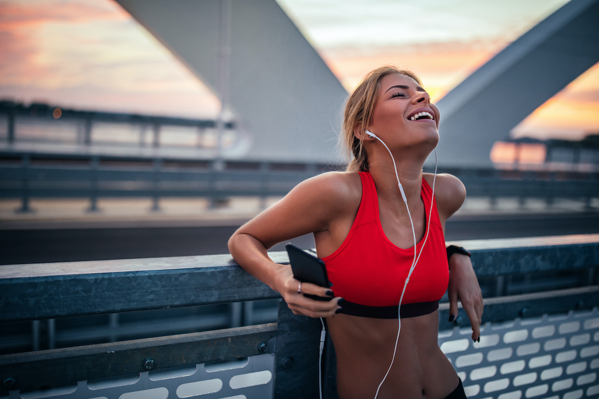 Feeling great after the workout